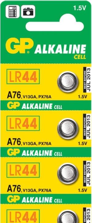 Immagine prodotto GP Batteries Cella alcalina (5 pz., LR44, 110 mAh)