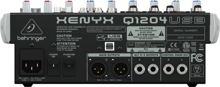 Actual product image Behringer Xenyx Q1204usb (Studio- and Livemixer)