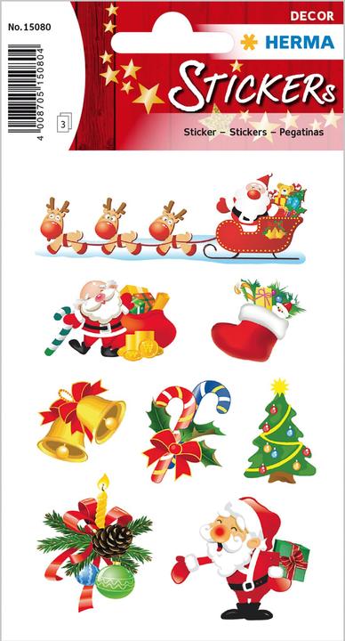 Actual product image HERMA Christmas stickers