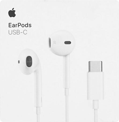 Image du produit Apple EarPods (USB-C) (pas de réduction du bruit, Filaire)