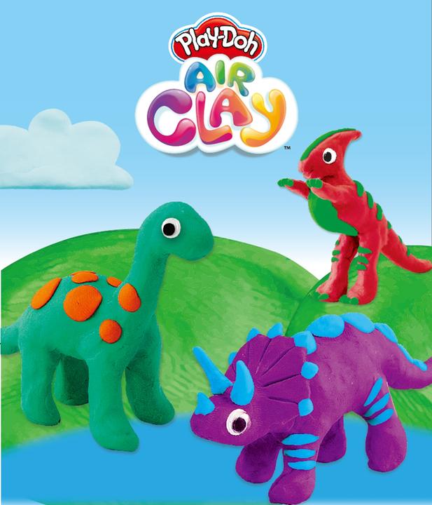 Actual product image Play-Doh Air Clay Dinosaur assorted