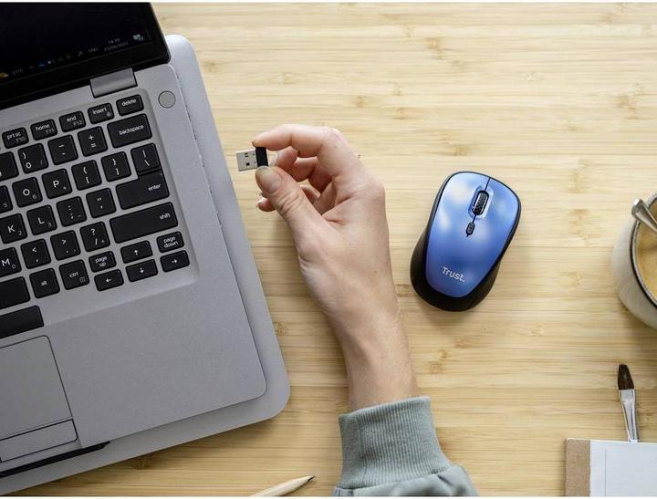 Actual product image Trust YVI+ Wireless Mouse blue (Wireless)