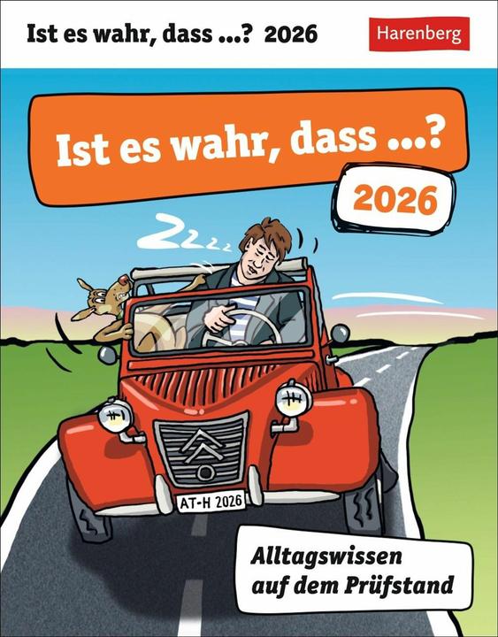 Immagine prodotto Harenberg Ist es wahr, dass...? Tagesabreisskalender 2026 - Alltagswissen auf dem Prüfstand (Tedesco)