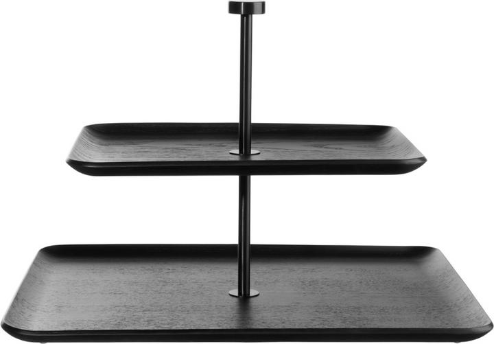 Immagine prodotto ASA Selection etagere in legno nero a 2 livelli rettangolare 25cm