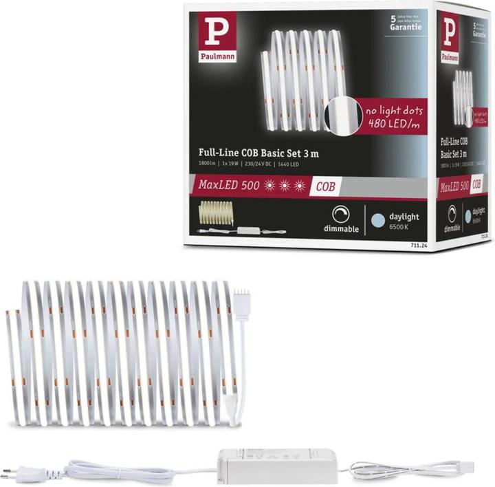 Produktbild Paulmann MaxLED 500 Full-Line COB Stripe Set (Tageslicht, 300 cm, Indoor)