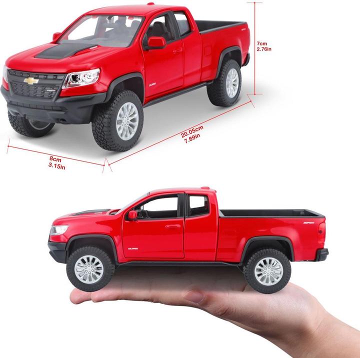 Immagine prodotto Maisto Chevrolet Colorado ZR2 2017 rosso 1:24