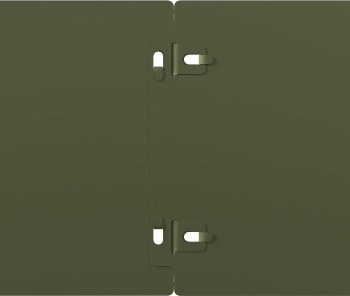 Produktbild VidaXL Rasenkanten 10 Stk. Olivgrün 15x103 cm Kaltgewalzter Stahl Gartenkante (103 cm)