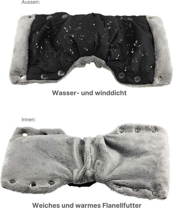 Produktbild Hermex Kinderwagen-Handschuhe Handwärmer Winterhandschuhe Handschutz Handmuff