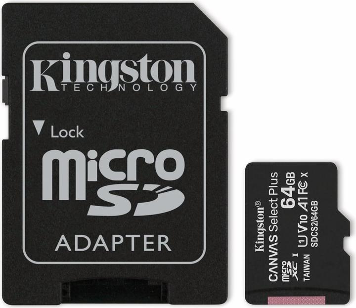 Kingston Canvas Select Plus (64 GB, microSDXC, U1, UHS-I)