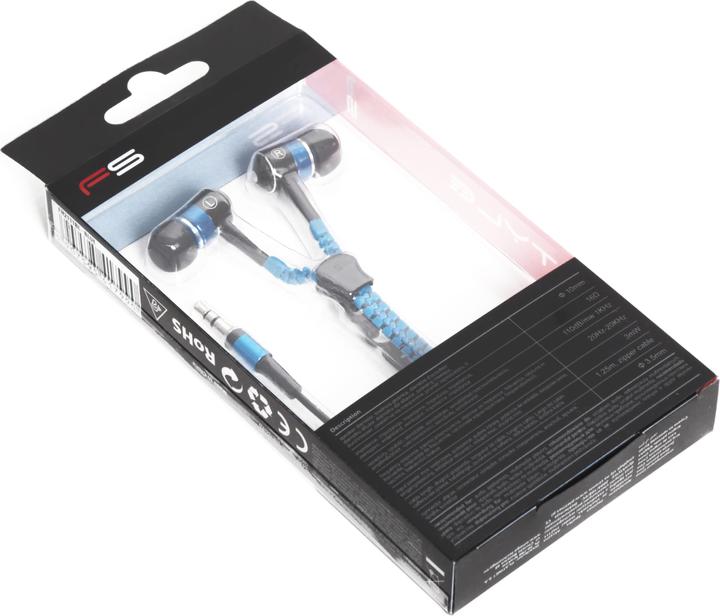 Produktbild Omega Platinet FH2111 Headphones In-ear connector Blue (Kabelgebunden)