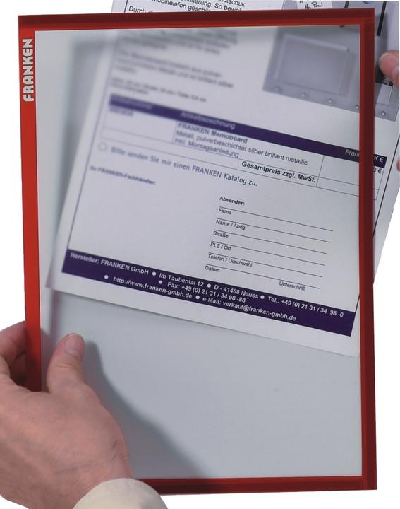Actual product image Franken Document Holder X-tra!Line self adhesive (A4, 5 x)