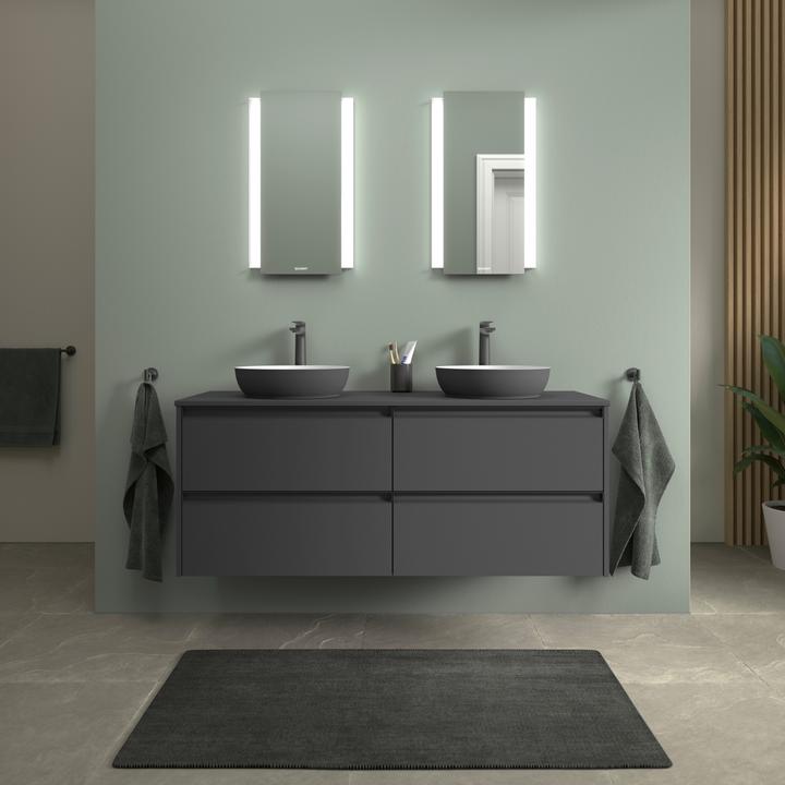 Produktbild Duravit Sivida Aufsatzwaschtisch, rund, 400x400mm, ohne Hahnloch, ohne Überlauf (400 mm, 400 mm)