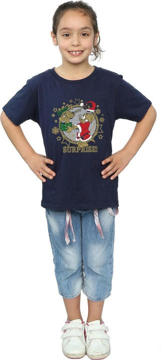 Immagine prodotto Tom & Jerry Christmas Surprise Maglietta Ragazze (116)