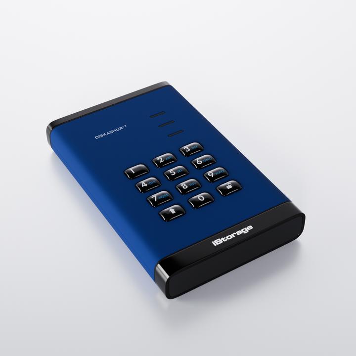 Produktbild iStorage diskAshur3 HDD 2TB - Blue (2 TB)