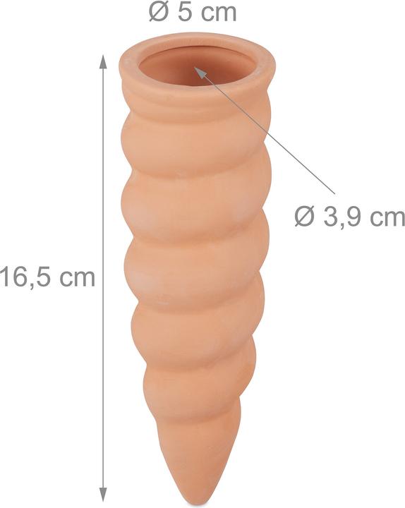 Actual product image Relaxdays Watering Cones, Set of 4 (Clay cone)