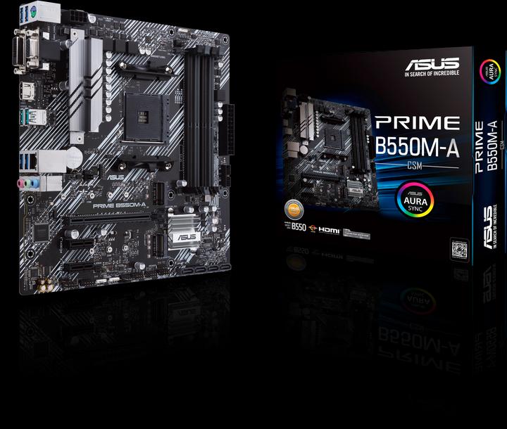 Produktbild ASUS PRIME B550M-A/CSM (AM4, AMD SoC, mATX)
