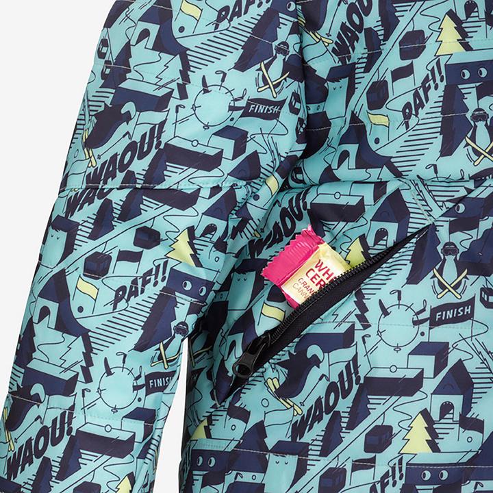 Image du produit Wedze Veste de ski enfant chaude simple zip - 100 pressions (110 C)