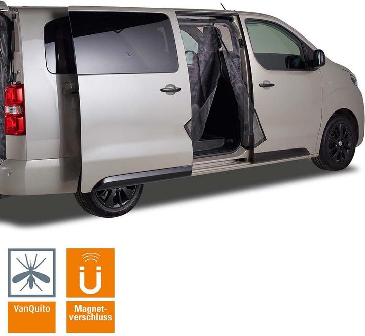 Actual product image VanQuito Mosquito net with sliding doors, left