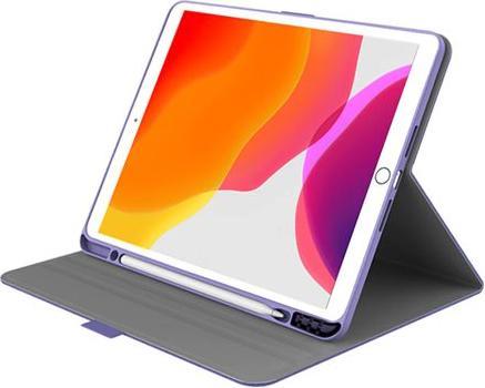 Actual product image Cygnett TekView Slim Case for iPad 10.2" (2019) devices with Apple Pencil holder - Lilac/Purple (iPad)