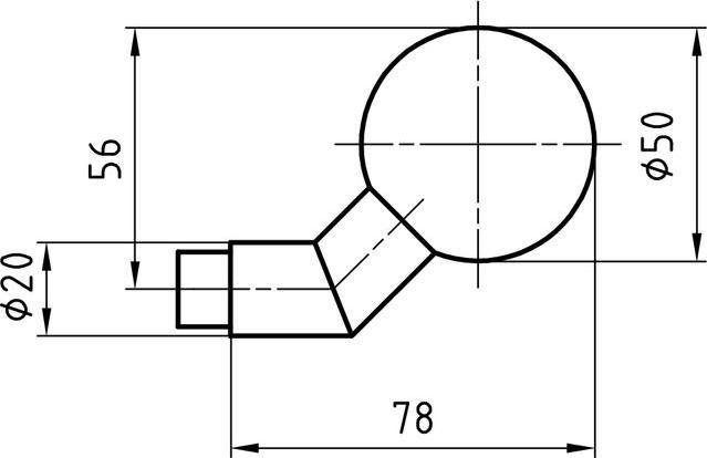 Actual product image Glutz Door knobs cranked 5825 E (Door knob)