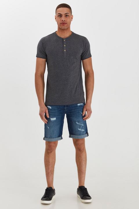 Immagine prodotto Indicode Tony T-Shirt A Maniche Corte Maglietta Da Uomo Con Collo Grandad (XXL)
