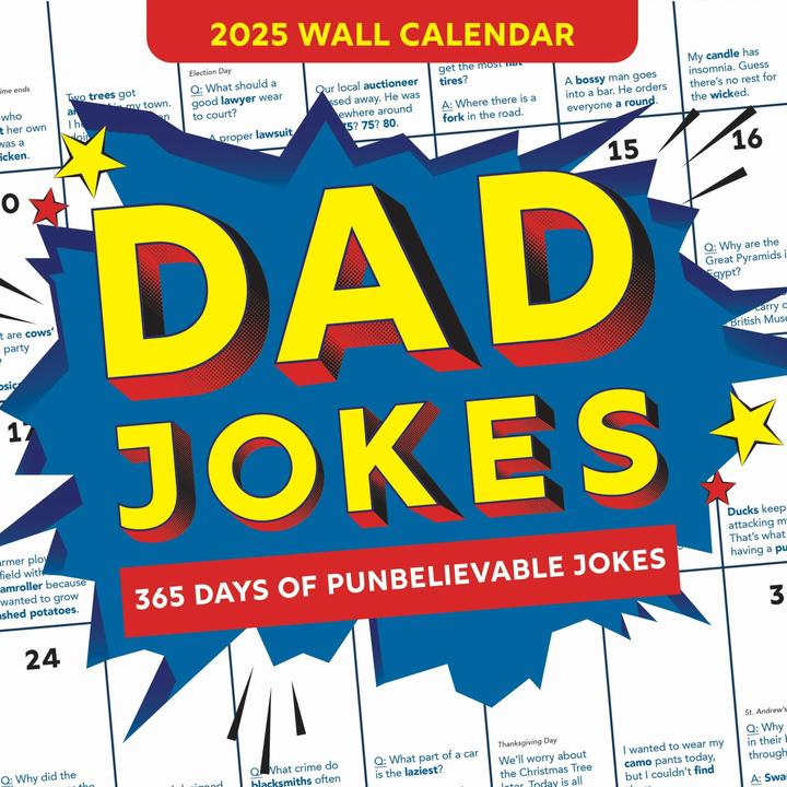 Produktbild 2025 Dad Jokes Wall Calendar (Englisch)