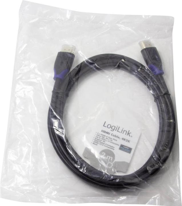 Actual product image LogiLink HDMI (Typ A) — HDMI (Typ A) (2 m, HDMI)