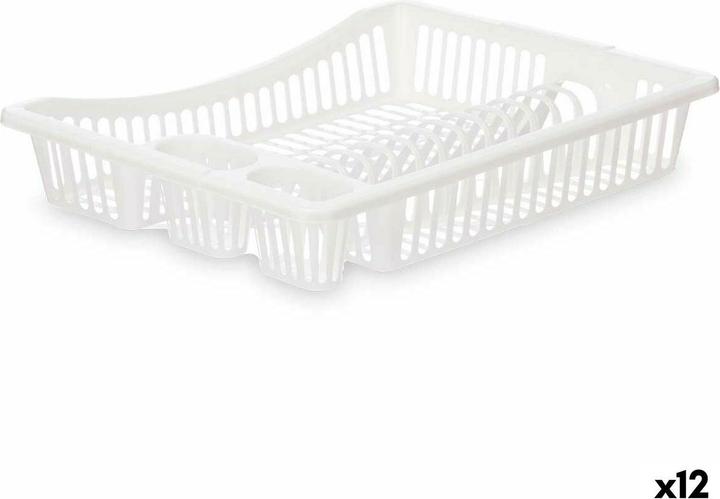 Image du produit Kinvara Abtropfsieb für die Spüle Weiss Kunststoff 45,5 x 8 x 36,5 cm (12 Stück) (45.50 cm)