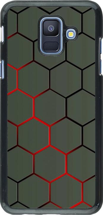 Immagine prodotto PhoneLook Copertina Linea geometrica rossa (Samsung Galaxy A6)