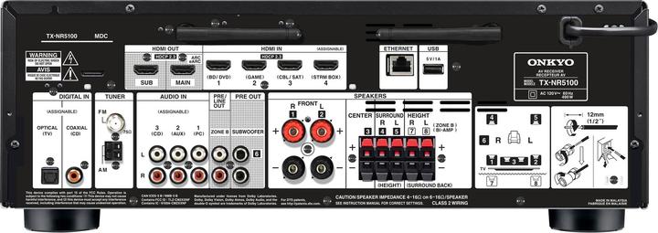Produktbild Onkyo TX-NR5100 (7.2 Kanal, FM)