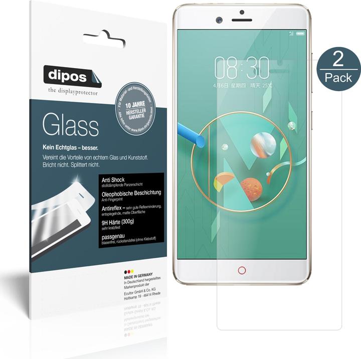 Image du produit Dipos Film de Protection d’écran Anti-Shock (2 pièce(s), ZTE Nubia Z17 Mini S)