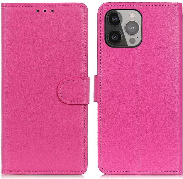Productafbeelding MU Classic Litchi Leren Boekomslag Serie (Apple iPhone 13 Pro Max)