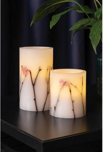 Image du produit Pauleen Bougie de cire LED Shiny Blossom (lot de 2) (2 x)
