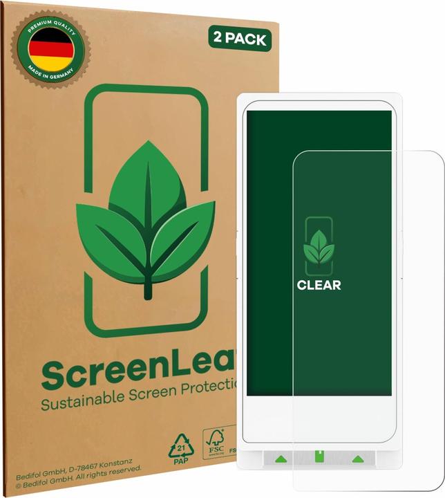 Image du produit ScreenLeaf Film de protection d'écran, Protection d'écran Écologique, Clear, Anti-Rayures (2 pièce(s), LG G Flex)
