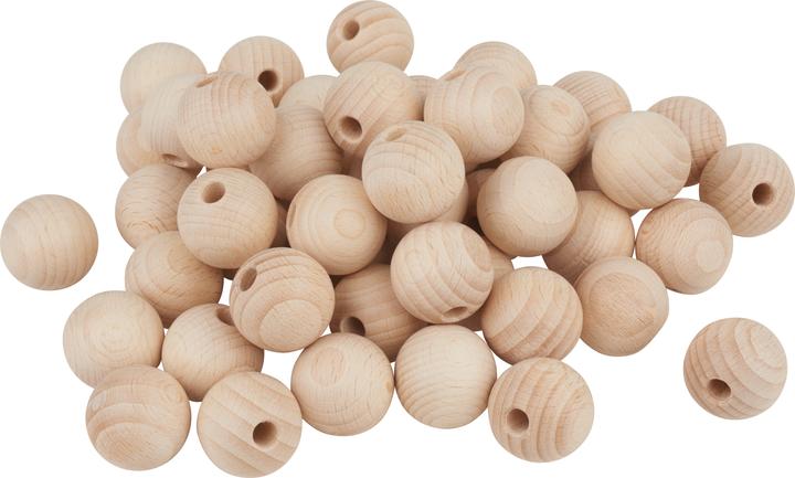 Produktbild VBS Holzkugeln halbgebohrt "Ø 25 mm"