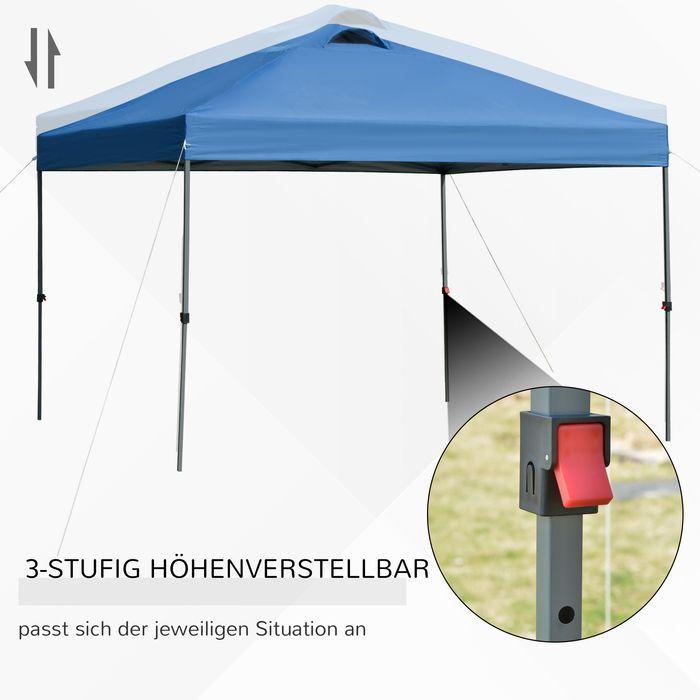 Actual product image Swisshandel24 Faltpavillon ca. 3x3m, wasserdicht, Blau (11500 cm, 295 cm)