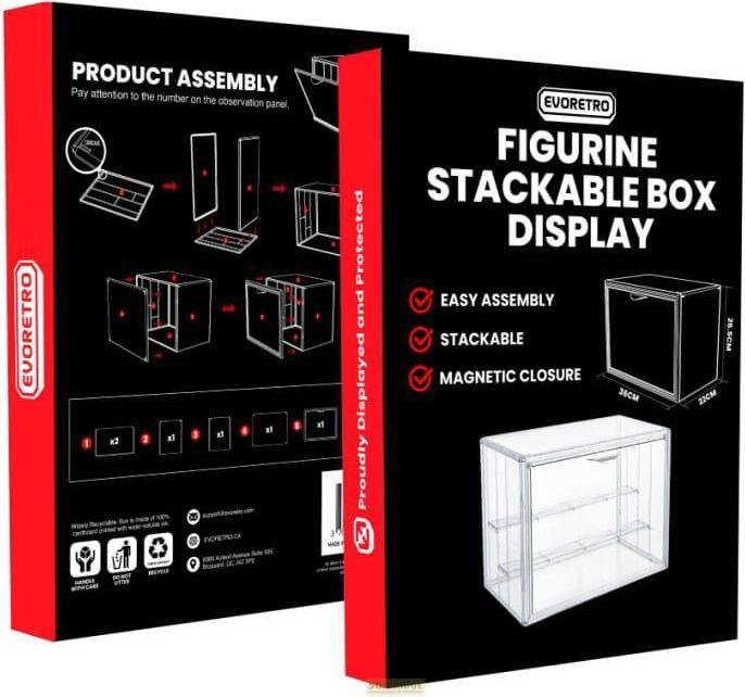 Image du produit Evoretro Box Display Case pour figurines Empilable