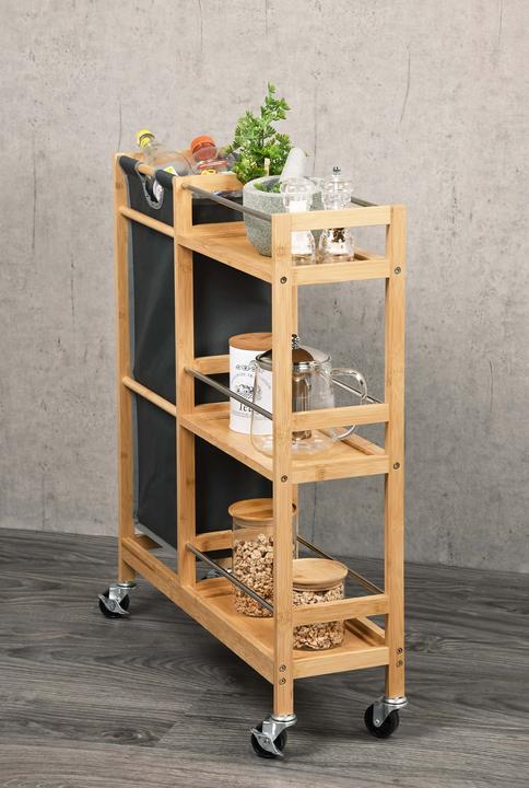 Immagine prodotto Kesper Carrello di nicchia con raccoglitore di bottiglie