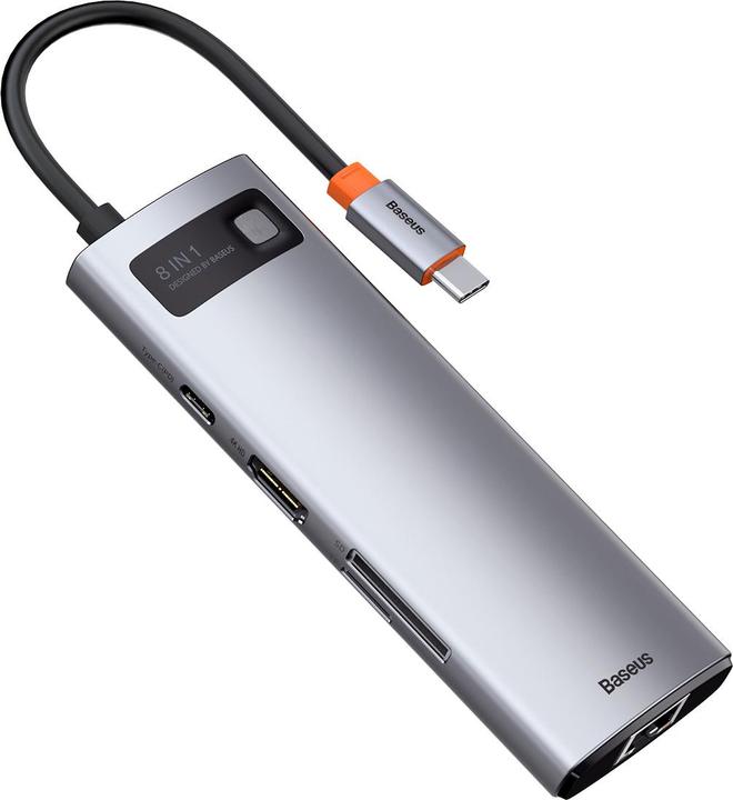 Image du produit Baseus Série Gelam en métal (USB-C, 8 Ports)