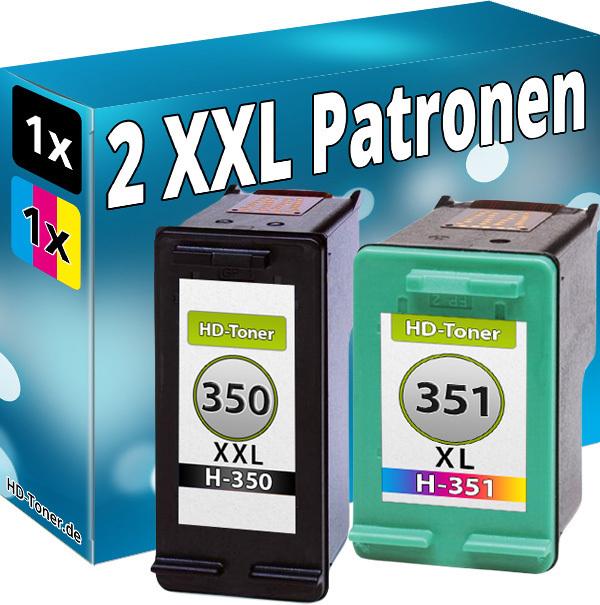 Actual product image Druckfuxx DRUCKER PATRONE für HP 350 XL+351 XL J5730 J5780 J5785 J6410 J6424 J64