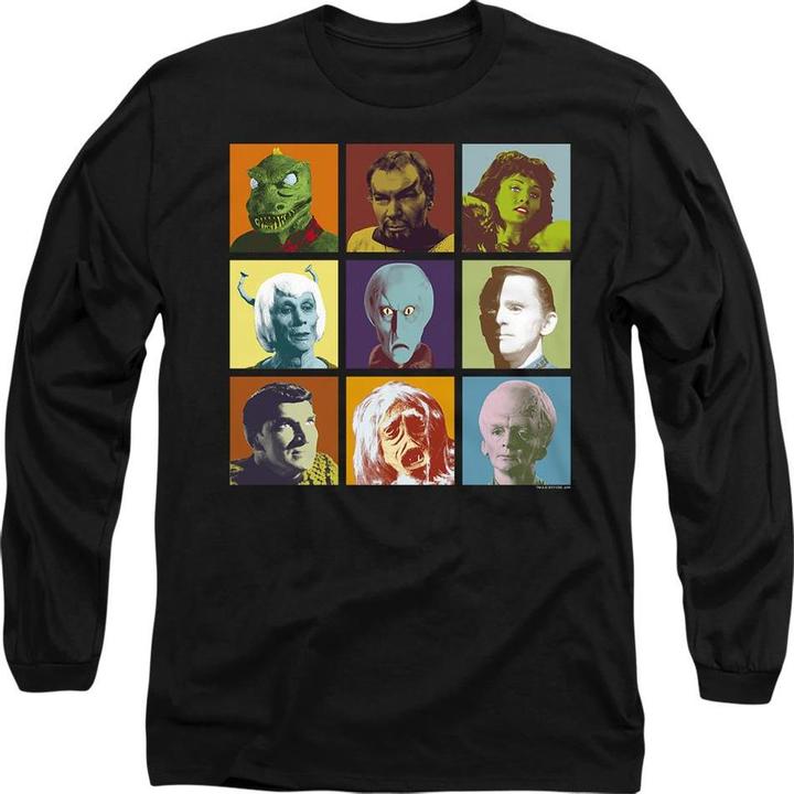 Actual product image Unisex Adult Alien Squares T-Shirt (L)