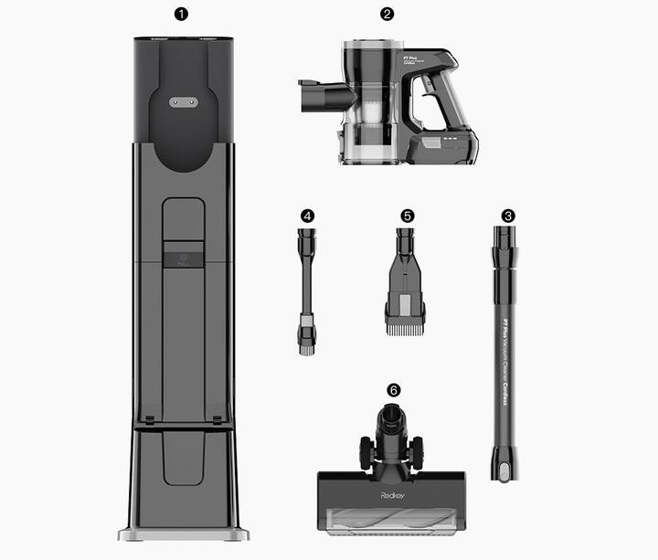 Image du produit Redkey P7 Plus Aspirateur à main avec collecteur de poussière Base