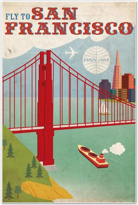 Image du produit Vol pour San Francisco (20 x 30 cm)