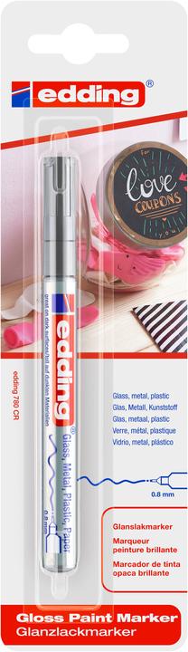 Actual product image Edding 780 Gloss paint marker (Silver, 0.80 mm, 1 x)