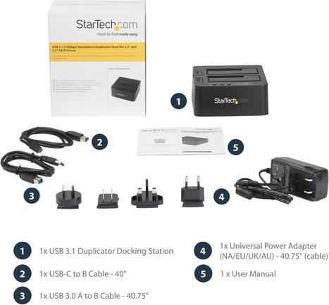Actual product image StarTech Usb 3.1 Hdd Duplicator Dock
