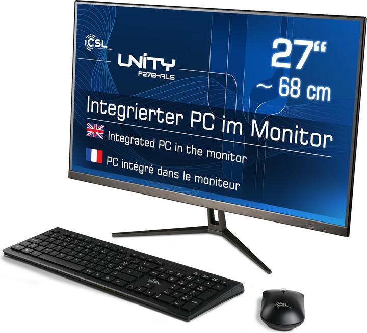 Actual product image CSL All-in-One-PC Unity F27B-ALS 256 GB 16 GB RAM Win 11 Home (16 GB, 256 GB, Intel UHD Graphics)