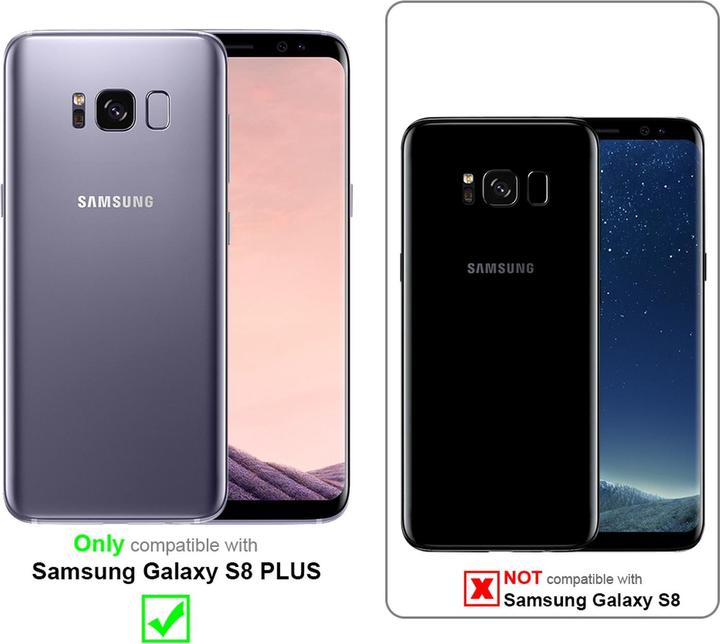 Actual product image Cadorabo TPU Striped Glass Cover (Samsung Galaxy S8+)