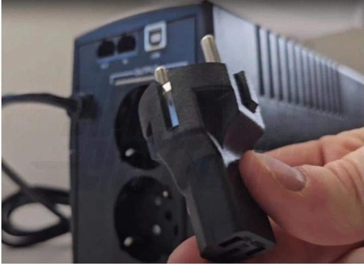 Actual product image Alpha Elettronica Adapter plug C13 - Schuko, straight (C13, C13)
