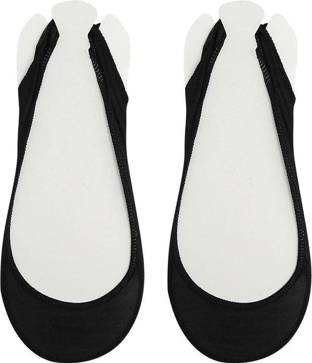 JTI Unsichtbare Socken für Halbschuhe - Schwarz - 3 Paar (3er Pack, 36 - 41)