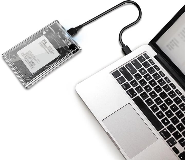 Actual product image LogiLink Hard disk enclosure 2.5", HDD/SSD, USB 3.0, tool-free (2.5")